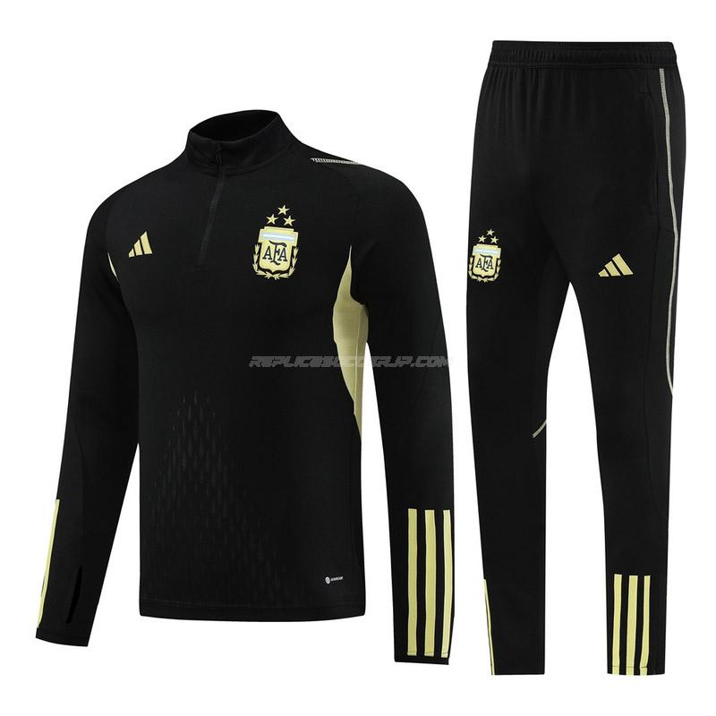 adidas アルゼンチン 2023-24 231111a1 ブラック サッカー スウェットシャツ