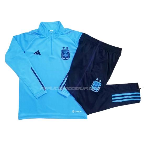 adidas アルゼンチン 2023 ジュニア 23115a1 青い サッカー スウェットシャツ