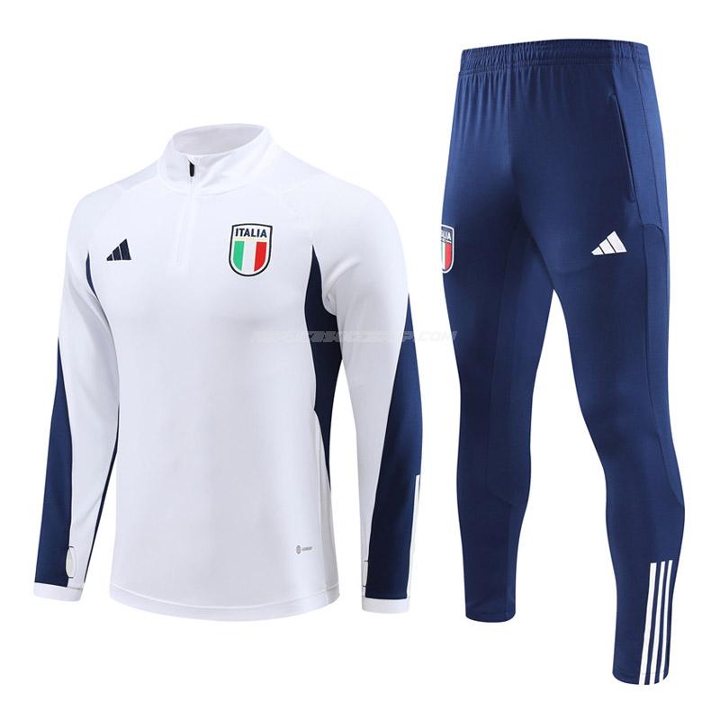 adidas イタリア 2023-24 231125a1 白い サッカー スウェットシャツ
