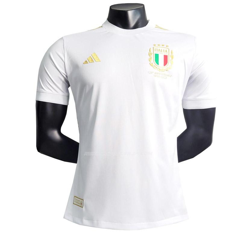 adidas イタリア 2023 プレイヤー版 125周年 白い ユニフォーム