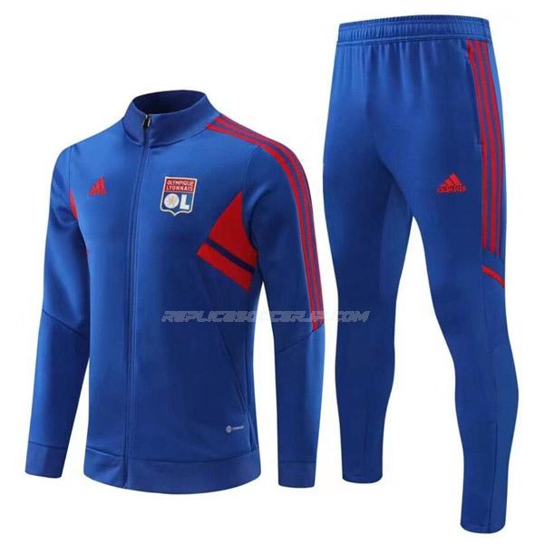 adidas オリンピック リヨン 2022-23 22830a 青い ジャケット