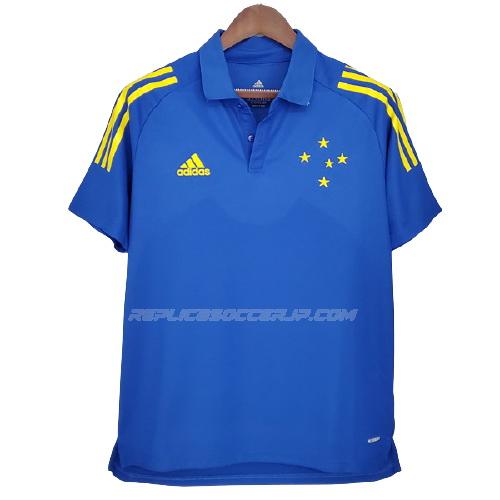 adidas クルゼイロec 2021 青い ポロシャツ