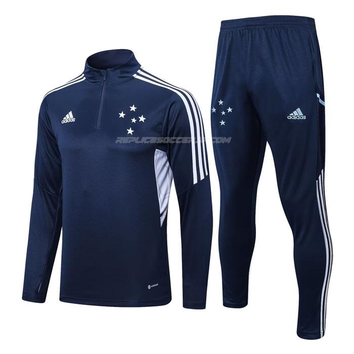 adidas クルゼイロec 2022-23 221125a1 青い サッカー スウェットシャツ