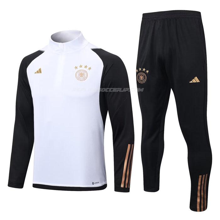 adidas ドイツ 2022-23 221125a1 白い ブラック サッカー スウェットシャツ