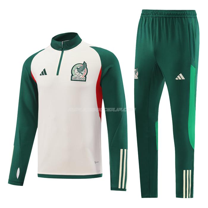 adidas メキシコ 2022-23 221115a1 白い 緑 サッカー スウェットシャツ