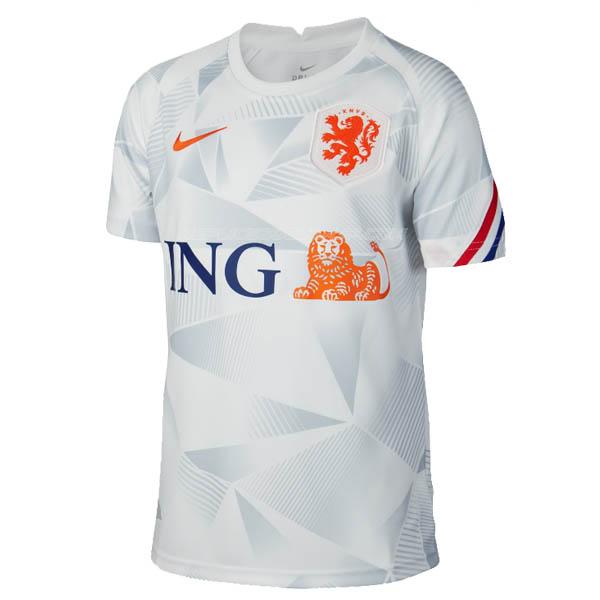 nike オランダ 2020 白い プラクティスシャツ