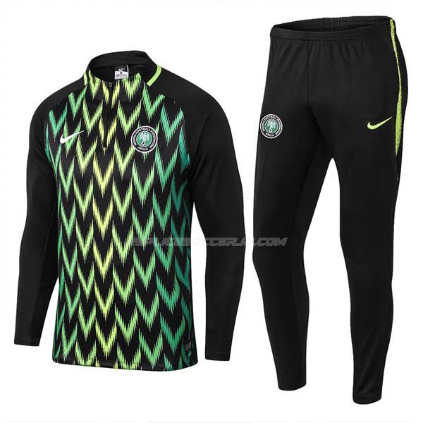 nike ナイジェリア 2018-2019 緑 ブラック サッカー スウェットシャツ