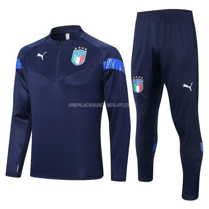 puma イタリア 2022 221025a1 紺 サッカー スウェットシャツ
