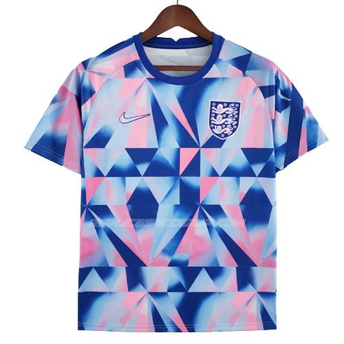 ナイキ イングランド 2022 青い ピンク プラクティスシャツ