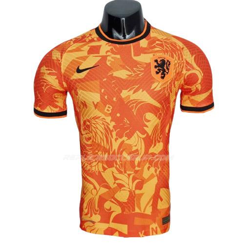 ナイキ オランダ 2022 プレイヤー版 オレンジ プラクティスシャツ