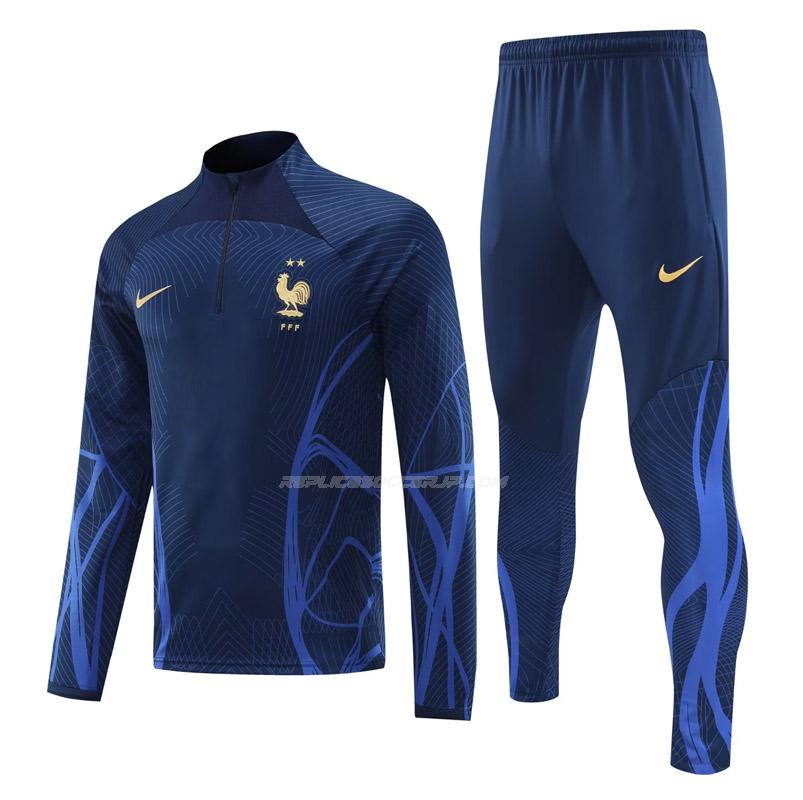 ナイキ フランス 2022-23 221017a1 青い サッカー スウェットシャツ