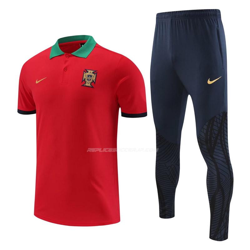 ナイキ ポルトガル 2022-23 221125a1 赤 ポロシャツセット
